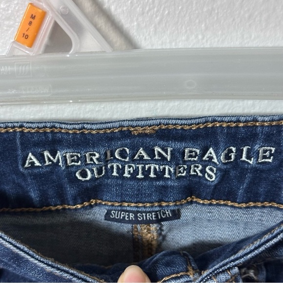 American Eagle Women Denim Super Stretch Hi-Rise Shortie Shorts size 4 - Picture 3 of 9